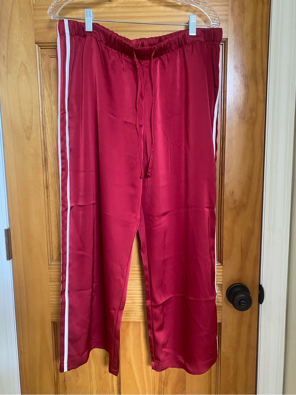 Gap Satin Track Pants with Side Stripes
